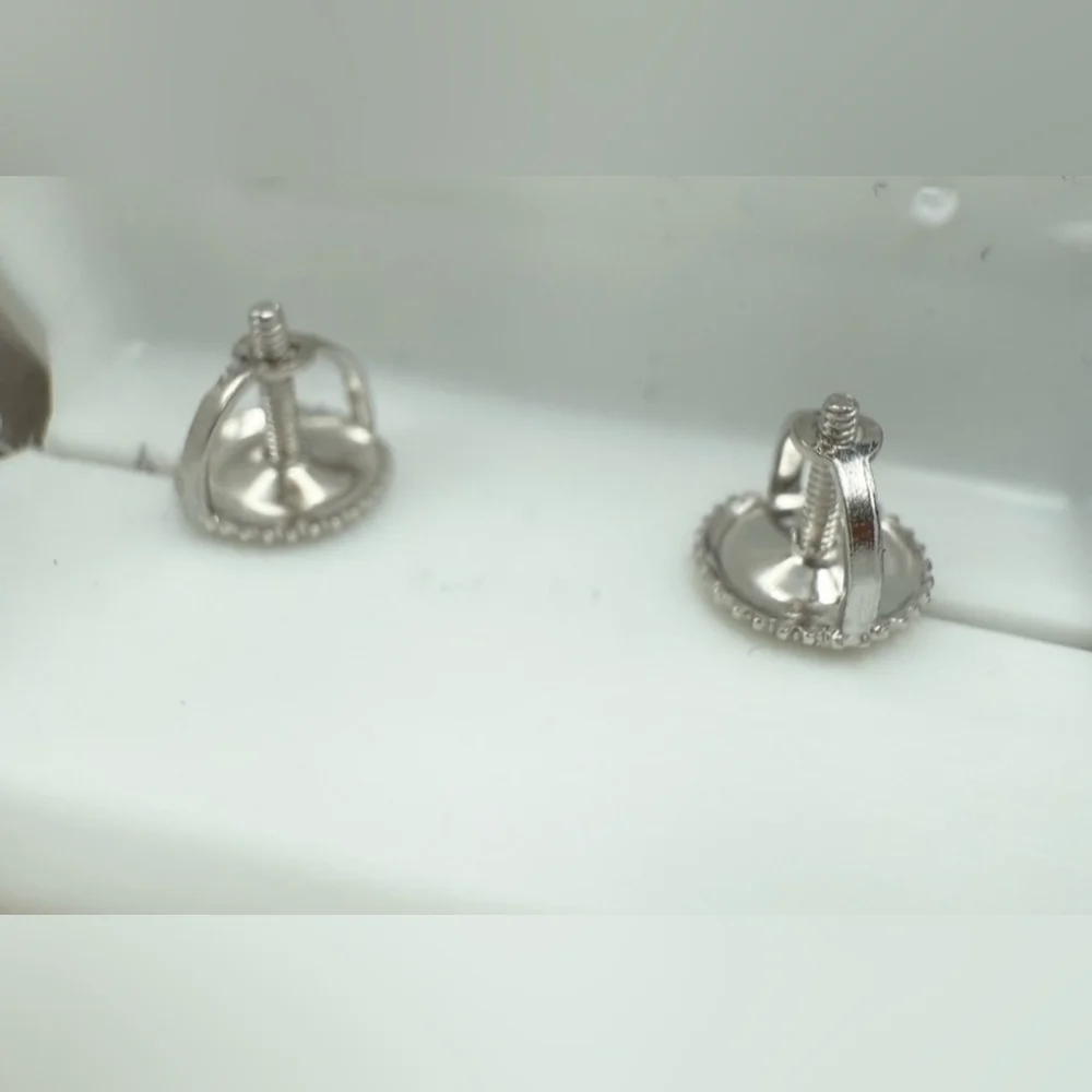 MOISSANITE Sterling Set Silver Necklace & EARRINGS